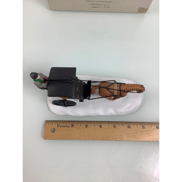 VTG Dept 56 Heritage Collection Kings Road Cab Horse & Carriage Figurine EUC - Picture 10 of 12